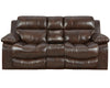 Catnapper Furniture Positano Reclining Console Loveseat w/ Storage & Cupholders in Cocoa