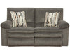 Catnapper Furniture Tosh Reclining Loveseat in Pewter/CafÃ© image