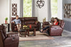 Catnapper Milan Power Lay Flat Reclining Console Loveseat in Walnut 64349 - Ashton Home Furniture (GA)