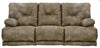 Catnapper Voyager Power Lay Flat Reclining Sofa with Drop Down Table in Brandy image