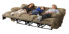 Catnapper Voyager Power Lay Flat Reclining Sofa in Brandy