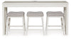 Robbinsdale Counter Height Dining Table and 3 Barstools Set - Ashton Home Furniture (GA)