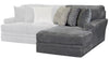Jackson Furniture Mammoth RSF Chaise in Smoke/Pepper 437676 image