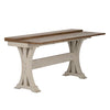 Liberty Farmhouse Reimagined Flip Lid Sofa Table in Antique White