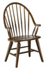 Liberty Furniture Hearthstone Windsor Back Arm Chair in Rustic Oak (Set of 2)