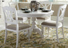 Liberty Furniture Summer House Round Pedestal Table in Oyster White 607-4254