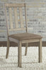 Liberty Furniture Sun Valley Slat Back Side Chair in Sandstone (RTA)