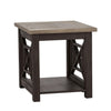 Liberty Heatherbrook End Table in Charcoal and Ash