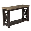 Liberty Heatherbrook Sofa Table in Charcoal and Ash
