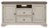Liberty Morgan Creek 56" Entertainment Center with Piers in Antique White