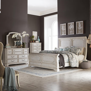 Abbey Road King Sleigh Bed, Dresser & Mirror, Chest image
