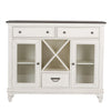 Liberty Furniture Allyson Park Buffet in White with Charcoal image
