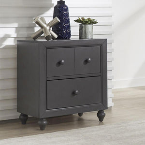 Liberty Furniture Cottage View Nightstand in Dark Gray image