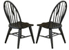 Liberty Furniture Hearthstone Windsor Back Side Chair in Black (Set of 2) image