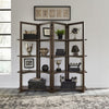 Liberty Furniture Lennox Open Bookcase in Weathered Chestnut image