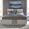 Liberty Furniture Mirage King Travertine Panel Bed in Wirebrushed White image