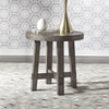 Liberty Furniture Modern Farmhouse Splay Leg Round End Table in Dusty Charcoal image