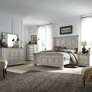 Big Valley King California Panel Bed, Dresser & Mirror, Chest, Nightstand image