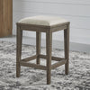 Americana Farmhouse Uph Console Stool image