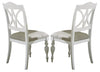 Liberty Furniture Summer House Slatback Side Chair in Oyster White (Set of 2) image