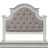 Liberty Magnolia Manor King Upholstered Panel Headboard in Antique White