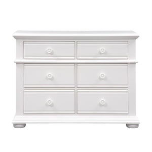 Liberty Furniture Summer House 6 Drawer Dresser in Oyster White image