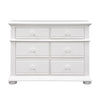 Liberty Furniture Summer House 6 Drawer Dresser in Oyster White image