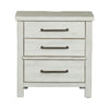 Liberty Modern Farmhouse 3 Drawer Nightstand in White image