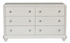 Liberty Furniture Stardust 6 Drawer Dresser in Iridescent White image