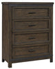 Liberty Furniture Thornwood Hills 4 Drawer Chest in Rock Beaten Gray image