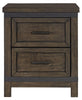 Liberty Furniture Thornwood Hills 2 Drawer Nightstand in Rock Beaten Gray image