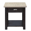 Liberty Heatherbrook Drawer End Table in Charcoal and Ash image