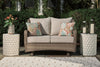 Clear Ridge Outdoor Glider Loveseat and Coffee Table