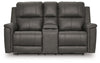 Bleckley Power Reclining Loveseat with Console