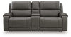 5Z - Pittson Power Reclining Sectional Loveseat with Console
