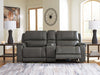 5Z - Pittson Power Reclining Sectional Loveseat with Console