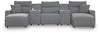 Modmax II Reclining Sectional with Double Chaise and Consoles