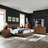 Century Modern King California Platform Bed, Dresser & Mirror, Chest, N/S image