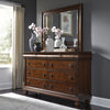 Rustic Traditions King California Sleigh Bed, Dresser & Mirror, Chest image