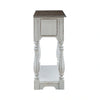 Magnolia Manor Hall Console in Antique White & Weathered Bark EST SHIP TIME APPX 4 WEEKS image