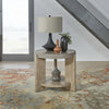 Affinity Round End Table in Dusty Taupe with Concrete Top image
