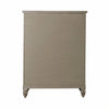 Americana Farmhouse 5 Drawer Chest in Dusty Taupe and Black image
