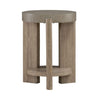 Affinity Chairside Table in Dusty Taupe with Concrete Top image