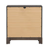 Modern Edge Nightstand w/ Charging Station in Caffe image