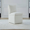 Accent Dining Accent Dining Chair w/ Casters - Ivory image