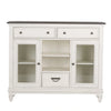 Allyson Park Buffet in White with Charcoal image