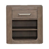 South Bend Open Nightstand w/ Charging Station in Burnished Clay image