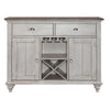 Ocean Isle Buffet in Antique White with Weathered Pine image