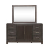 Modern Edge Dresser & Mirror image