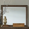 Americana Farmhouse Landscape Mirror in Dusty Taupe and Black image